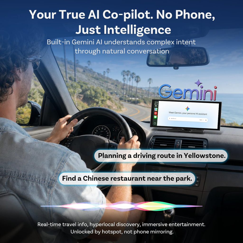 OTTOCAST ScreenFlow 11.4" Wireless CarPlay Screen for Car