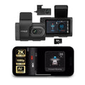 AI Dash Cam 1440p Front & Rear Camera with ADAS Alerts & 24/7 Monitoring