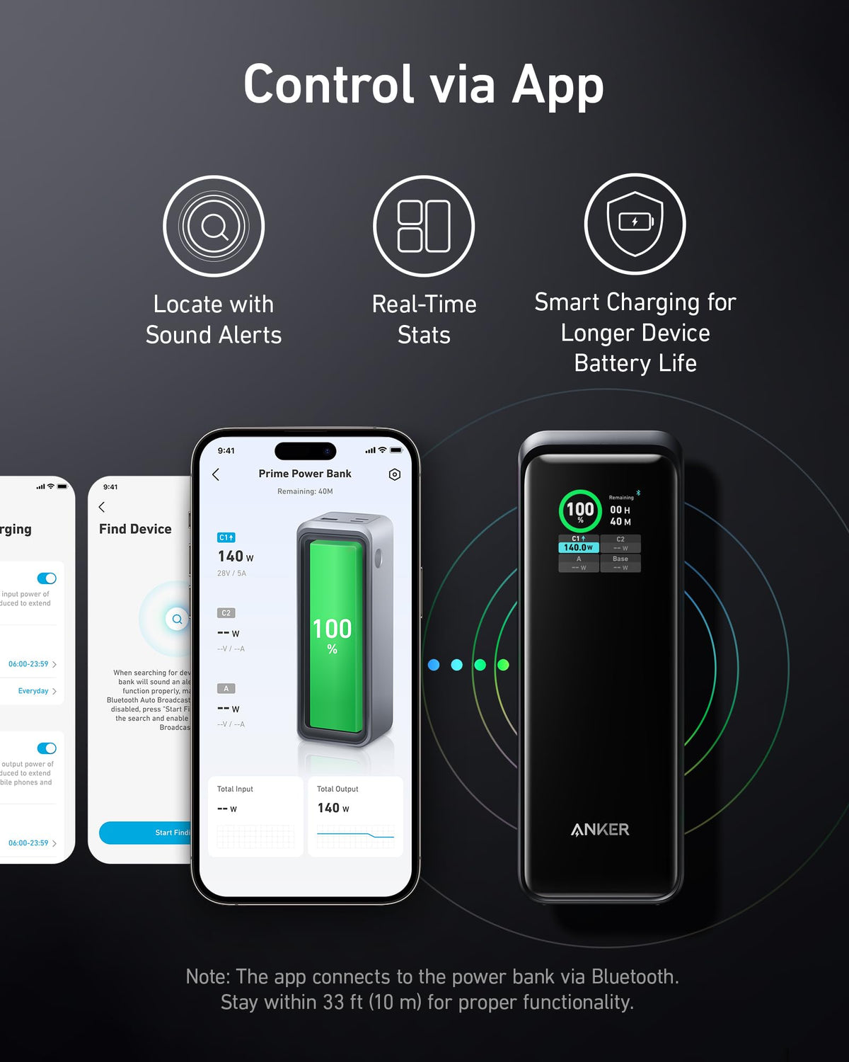 Ultra-Slim 10000mAh Magnetic Power Bank with 3-Port 250W Fast Charging