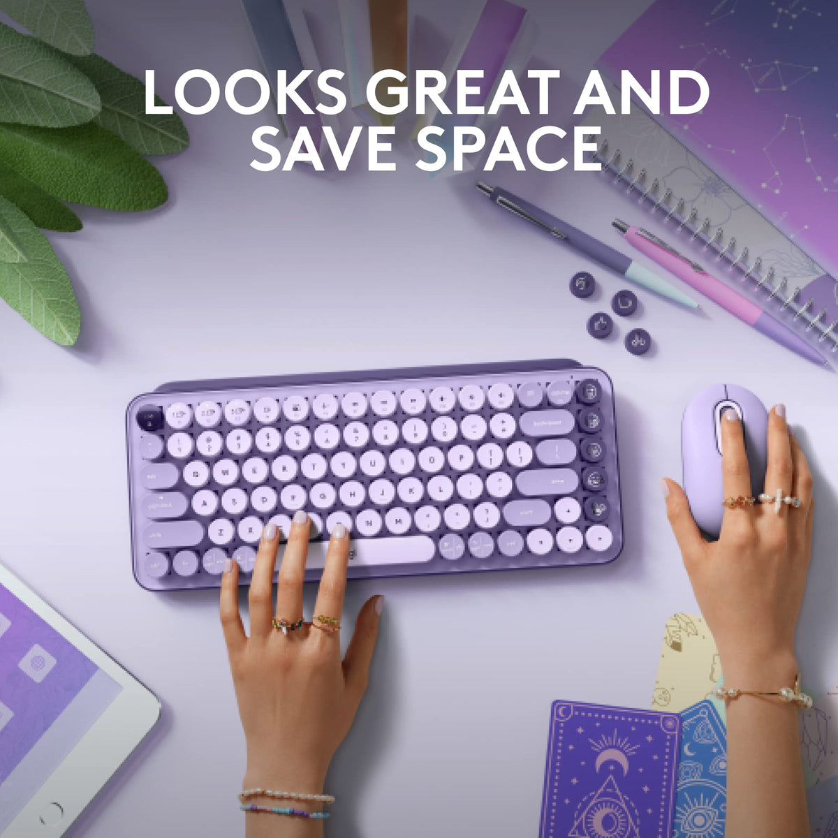Compact Wireless Mechanical Keyboard with Emoji Keys