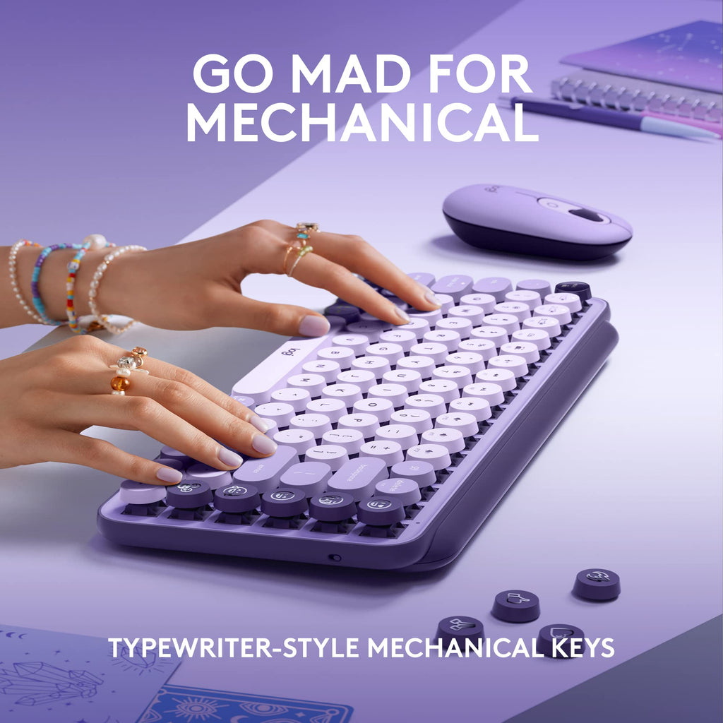 Compact Wireless Mechanical Keyboard with Emoji Keys