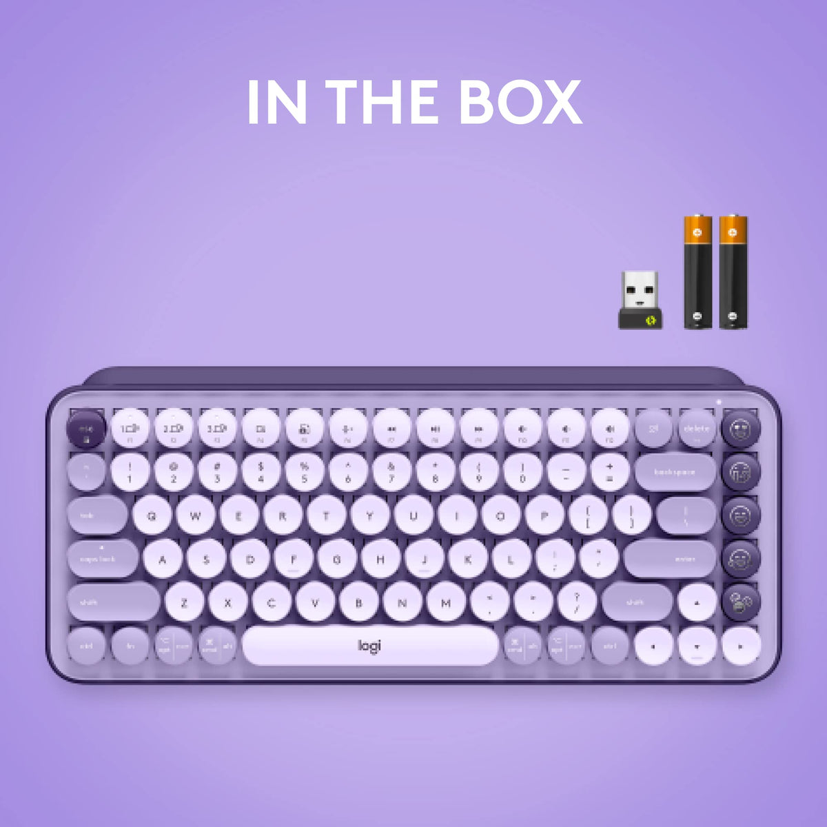 Compact Wireless Mechanical Keyboard with Emoji Keys