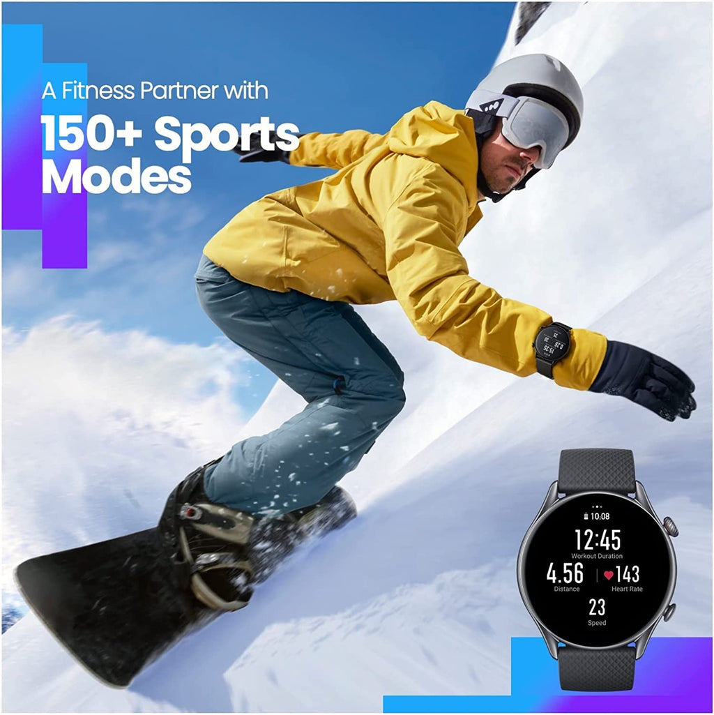 1.45" HD Smart Watch with AI Voice, Heart Rate Monitor & 150+ Sports Modes